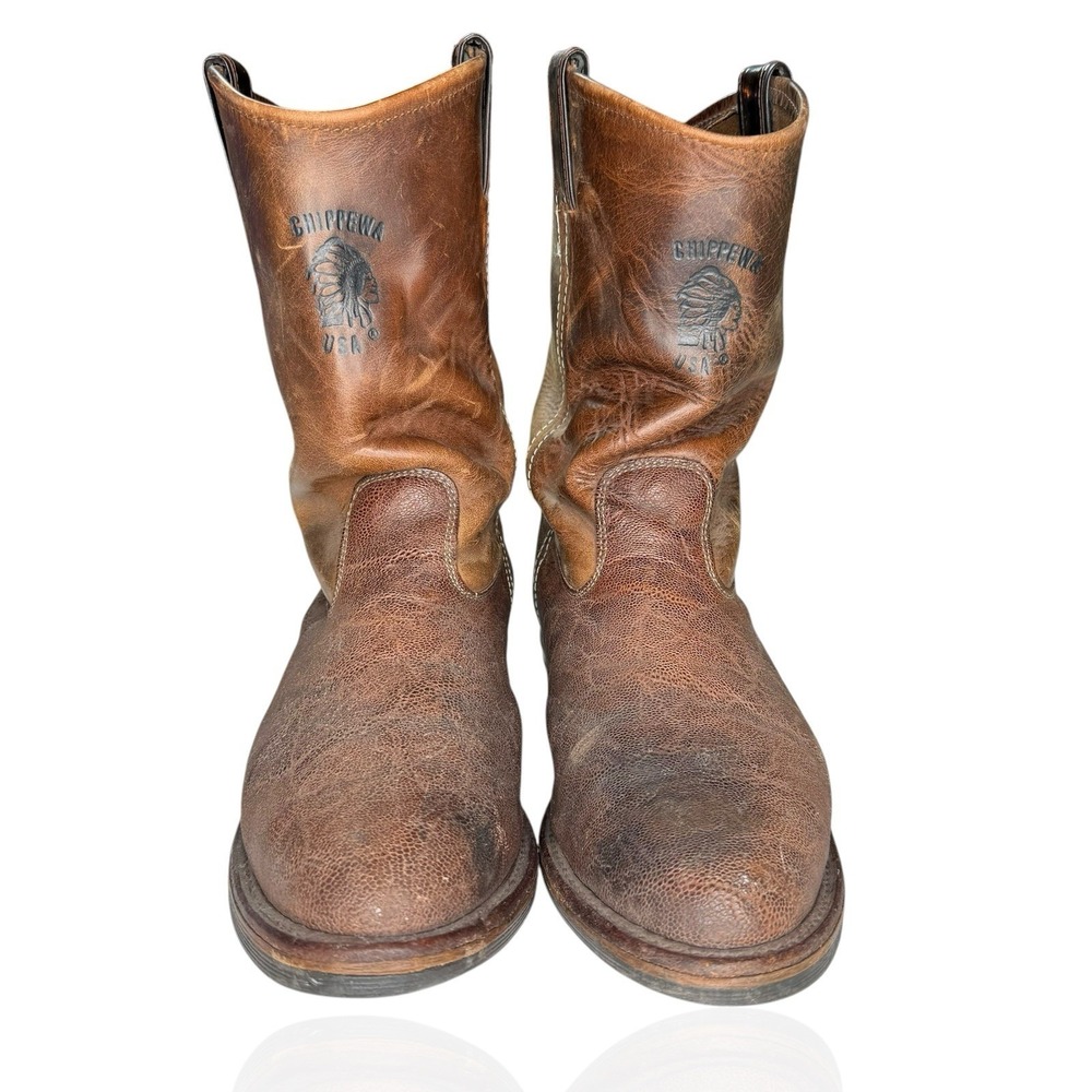 Chippewa Wellington Cowboy Work Boots‎ Mens Size 8.5 EE